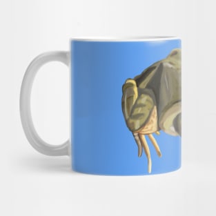 Girly American Bullfrog with Pink Bow Mug